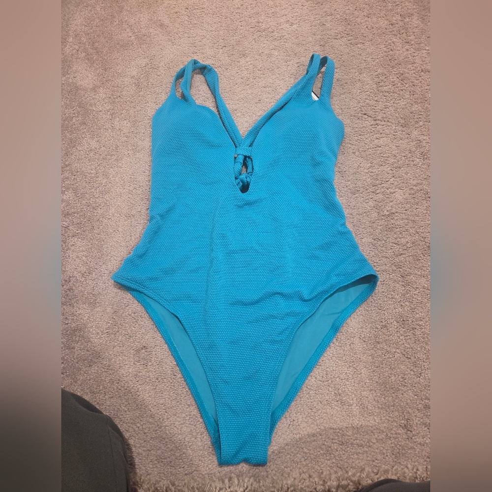 BCBG Turquoise One Piece Swimsuit